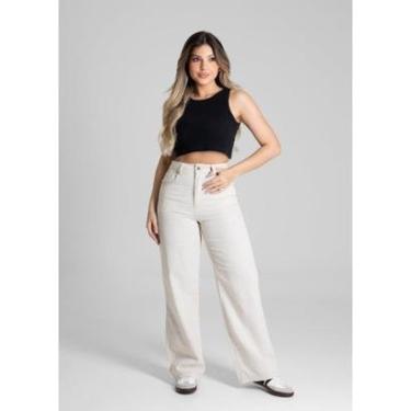 Imagem de CALÇA WIDE LEG DE LINHO FEMININA SAWARY-Feminino