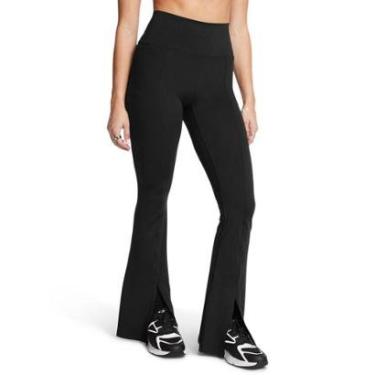 Imagem de Calça Flare de Treino Under Armour Meridian Kick Feminina G Preto-Feminino