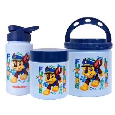 Imagem de Kit Infantil Lanche Viagem Escola Patrulha Canina Volta as Aulas - 3un