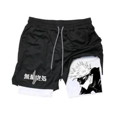 Imagem de Shorts De Compressão Masculinos De Secagem Rápida Jujutsu Kaisen 2 Em 