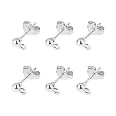 Imagem de Pinos De Brinco Em Prata 925 Banhada a Ouro, 50 Peças, Acessórios DIY 