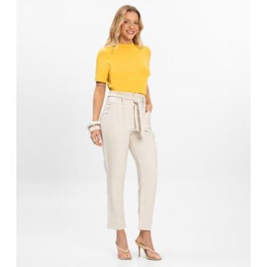 Imagem de Calça Feminina Marrante Clochard Renaluci Bege, G, Bege