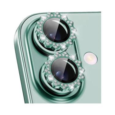 Imagem de Protetor De Lente De Câmera Em Vidro Com Engrenagem Metálica 3D Diaman