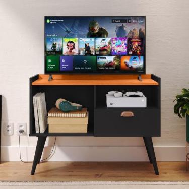 Imagem de Rack para TV 32 Polegadas 1 Porta Puxador Concha Lauren Nicho Decorati