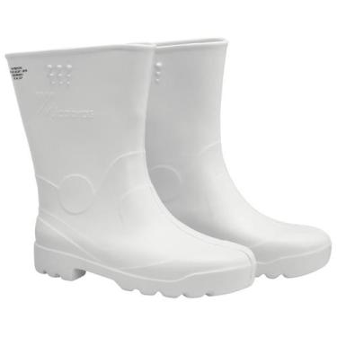 Imagem de Bota de Borracha Impermeável PVC Cano Longo Branco BECC08 - Vulcabras,