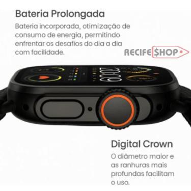 Imagem de Relogio Inteligente HW Mini 2 Modelo Novo 41mm 7 Pulseiras Coloridas C