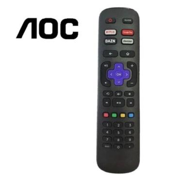 Imagem de Controle remoto aoc roku tv smart -9091 -7246 - Lelong