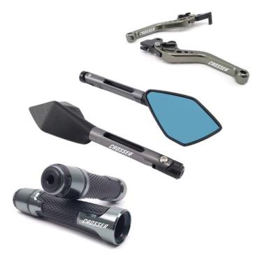 Imagem de Manete Manopla Retrovisor Crosser 150 Disco Gravado A Laser - Special 