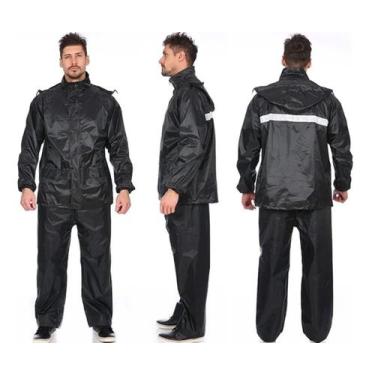 Imagem de Capa De Chuva Conjunto Com Capuz Para Motoqueiro Moto G - Western