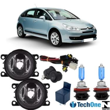 Imagem de KIT Farol Milha Citroen C4 Pallas 2007 a 2013 Super Branca - BIBAS