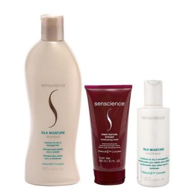 Imagem de Kit Senscience Silk Moisture Shampoo 280ml + Condicionador 90ml + Inne