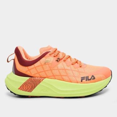 Imagem de Tênis Fila Racer Skytrail Masculino, Laranja, Marrom, 42