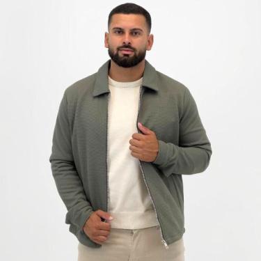 Imagem de Jaqueta Dyordhana em Tecido Com Zíper Masculina, M, Verde militar