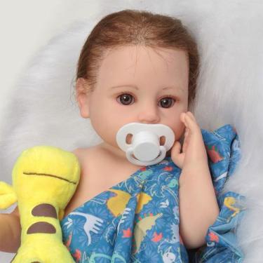 Imagem de Bebê Reborn Menino Realista 100% Silicone Fio a Fio + Itens - Cegonha 