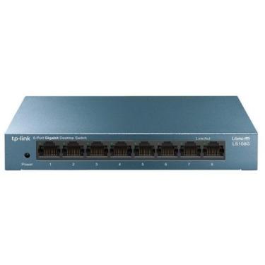 Imagem de Switch Gigabit de Mesa com 8 portas LS108G LiteWave RJ45 10/100/1000Mb