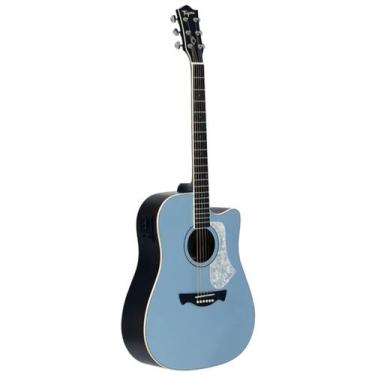 Imagem de Violão Tagima Andes EQ-LPBS Lake Placid Blue Satin