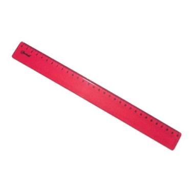Imagem de Régua plástica 30CM - premium - Acrinil, Vermelho