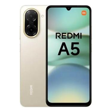 Imagem de Smartphone Xiaomi Redmi A5 Dourado 128GB 4GB RAM Tela 6.88" 120Hz Câme
