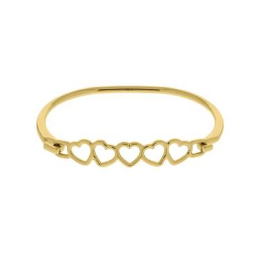 Imagem de Bracelete corações vazados - Amandafolheados&Acessórios 