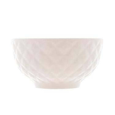 Imagem de Bowl Lyor Diamond Branco Porcelana 11,5cm x6cm
