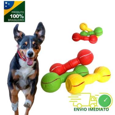 Imagem de Halteres brinquedo para pets - Bel Pet, Sortida