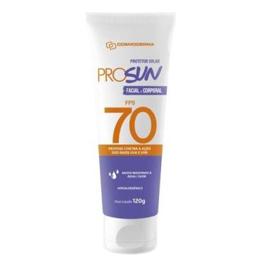 Imagem de Protetor Solar Cosmoderma ProSun FPS 70 Facial e Corporal 120g Oil Fre