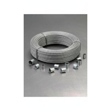 Imagem de Cabo de Aço 1.5mm 10 Metros com 20 Chumbos Variados - Congratulations 