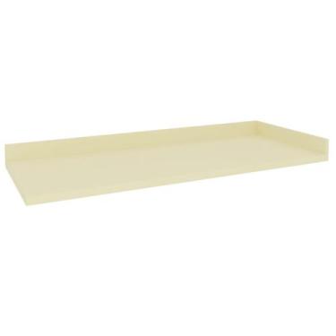 Imagem de Tampo 135cm Balcão Canto Cozinha Flórida Branco/Cinza Argila - Herval