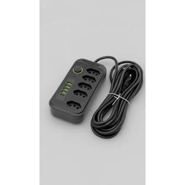 Imagem de Extensão 5 Tomadas + 4 USB + 1 Tipo C - Congratulations Store