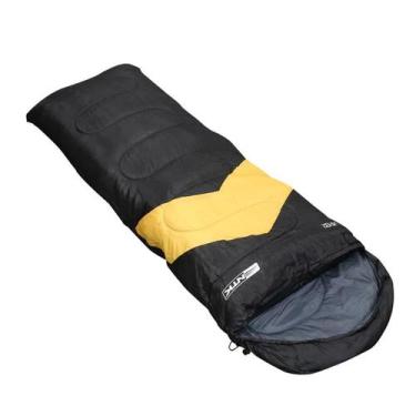 Imagem de Saco de dormir Viper Solteiro 5C à 12C Preto e Laranja 230100 Nautika,