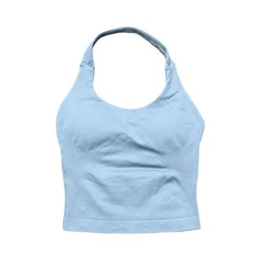 Imagem de Top De Yoga Feminino De Secagem Rápida E Alta Elasticidade, Sem Costur