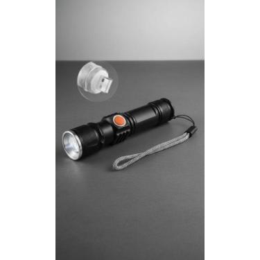 Imagem de Lanterna Tática USB Longo Alcance Potente - Congratulations Store