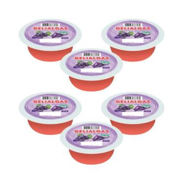Imagem de Kit 6 Un Gelatinas De Uva Vegana Gelialgas C/ 70 GR