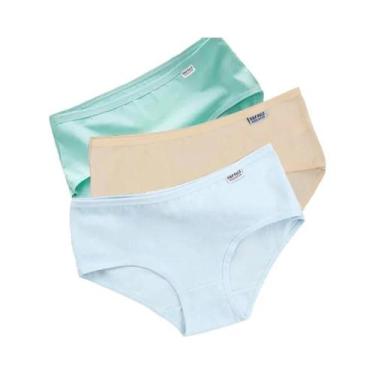 Imagem de Calcinhas de Algodão Plus Size - 3 Tamanhos, Cores Sólidas, Conforto e