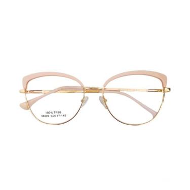 Imagem de Armação Óculos de Grau Feminina Gatinho Marcia-Feminino