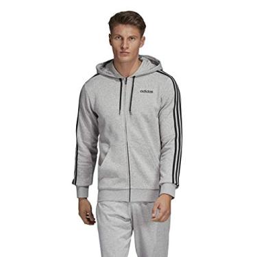 Imagem de adidas Men's Essentials 3-stripes Full-zip Fleece Hooded Sweatshirt