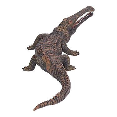 Imagem de Bonecos de ação de crocodilos, modelo de plástico, entretenimento educativo prático, não tóxico e robusto, simulador de bonecos de crocodilos para aniversário de feriados, dia das crianças