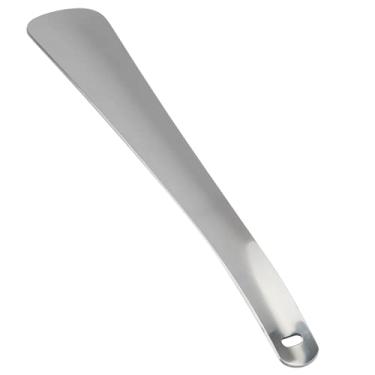 Imagem de Calçadeira Em Aço Inoxidável Sólido Para Casa Para Idosos Calçador De Sapatos De Viagem De Aço Inoxidável Com Tira Longa Para Botas Para Sapatos De Couro