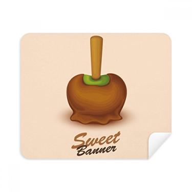 Imagem de Pano de limpeza marrom verde chocolate gelo limpador de tela 2 peças tecido de camurça