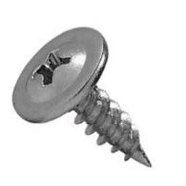 Imagem de 500pcs Parafuso Para Forro Pvc Drywall Ponta Agulha 4,2x13