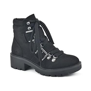 Imagem de WHITE MOUNTAIN Bota feminina para caminhadas diurnas, Preto/tecido, 9