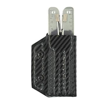 Imagem de Clip & Carry Kydex Revestimento multiferramentas para Victorinox SWISSTOOL - Feito nos EUA - Coldre multiferramentas - Fibra de carbono preto