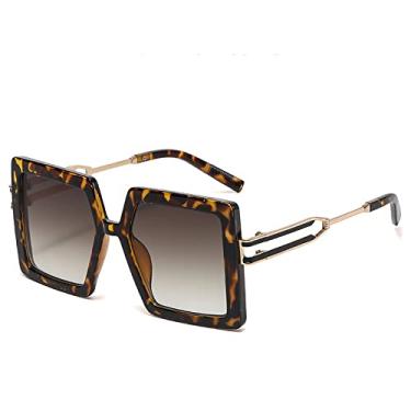 Imagem de Óculos de sol quadrado oco de armação grande, moda, personalidade, óculos de sol, tendência, óculos de sol masculinos e femininos, 1, tamanho único