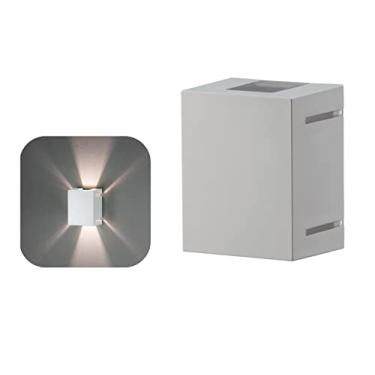 Imagem de Arandela Luminária De Parede Muro 6 Fachos Branco 802