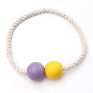 Imagem de prendedores de cortina Amarre a corda para prender a cortina de forma simples. Amarre a corda, fivela magnética, borla e espiga,T12,4 pcs