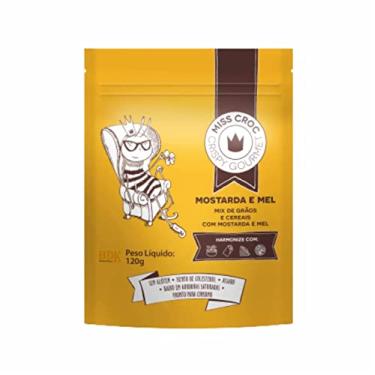 Imagem de Kit 3X: Granola Crispy Mostarda e Mel Sachê Miss Croc 120g