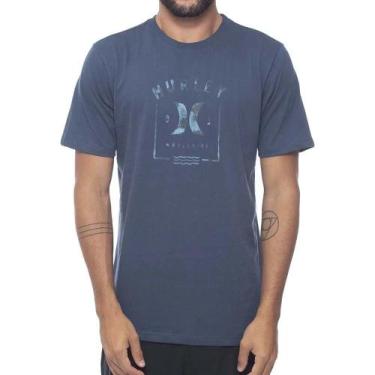 Imagem de Camiseta Hurley Acqua Oversize Sm23 Masculina Azul Marinho