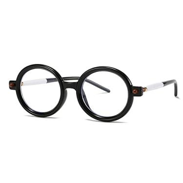 Imagem de Óculos de sol redondos vintage arco-íris para mulheres design fashin rebite gradiente óculos de sol masculino armação de óculos preto branco claro, tamanho único