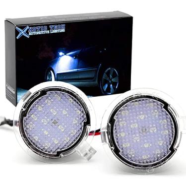 Imagem de Xotic Tech 8000k Blue 18-SMD Lateral Integral Espelho Lateral Luzes para Ford F150 Edge Flex Taurus Expedition Explorer Adequado para Toyota Tundra Sequoia