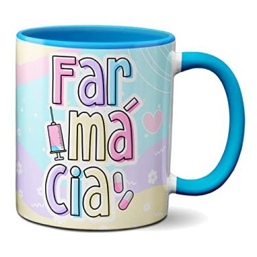 Imagem de Caneca Farmácia Profissão Farmacéutica Presente Criativo (Azul)